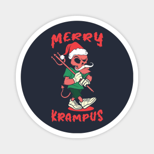 Merry Krampus Magnet